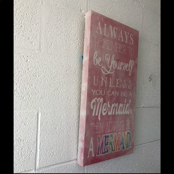 Hobby Lobby | Wall Decor | Hobby Lobby Mermaid Quote Wall Art 2x24 | Poshmark